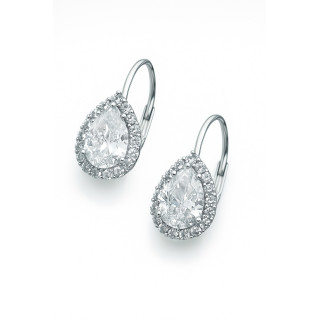 Träne 925 Silber Ohrringe mit Zirkonia