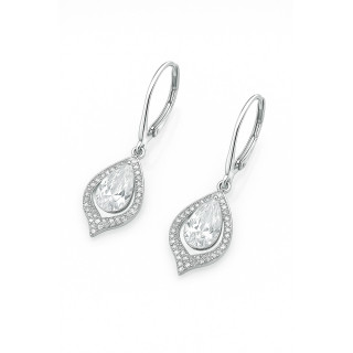 Träne 925 Silber Ohrringe mit Zirkonia