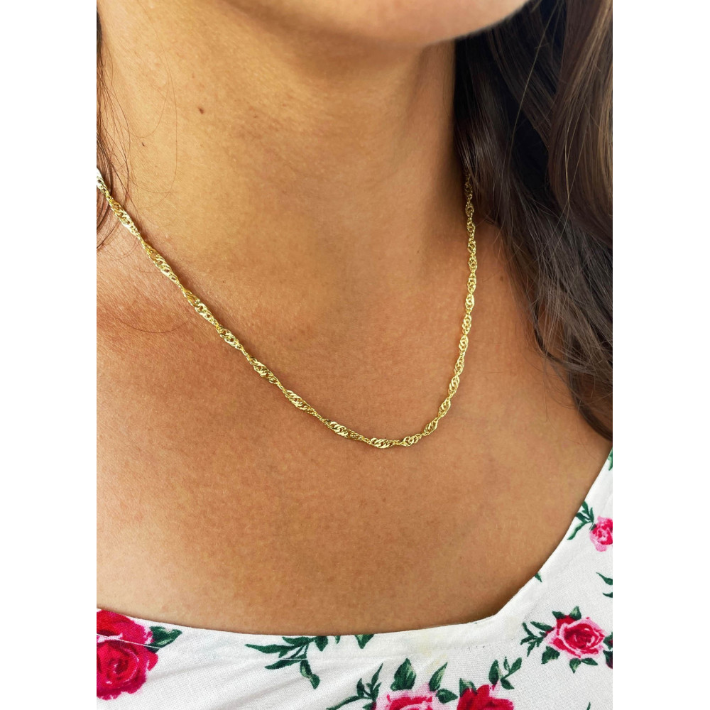 Goldkette Halskette Gelbgold Collier Singapur Magic