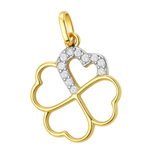 copy of Złoty wisiorek zawieszka rozeta ażurowa