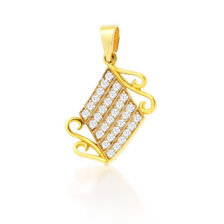 Anhänger mit Zirkonia Kettenanhänger Gelbgold Goldanhänger 333er 8KT