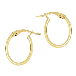 Creolen Ohrringe Ohrhänger Ohrstecker Ohrschmuck Gelbgold Paar 585er 14kt