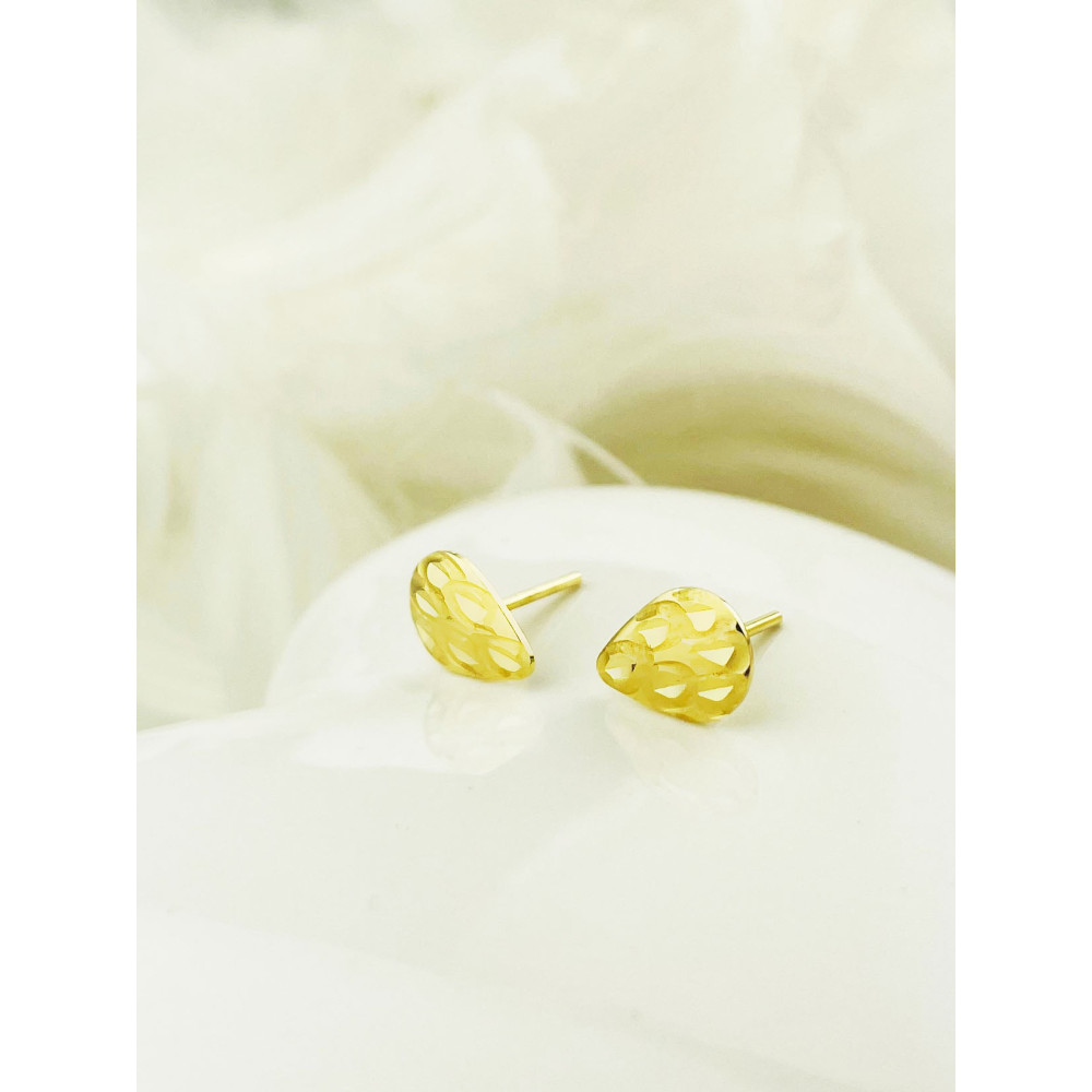 Gold Ohrringe Träne Ohrhänger Ohrstecker Ohrschmuck Gelbgold Gold 585er 14KT