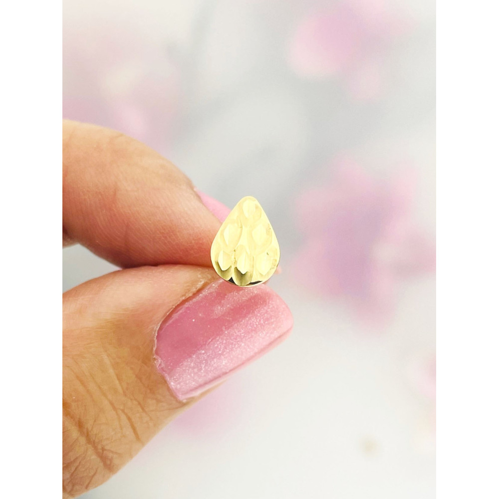 Gold Ohrringe Träne Ohrhänger Ohrstecker Ohrschmuck Gelbgold Gold 585er 14KT