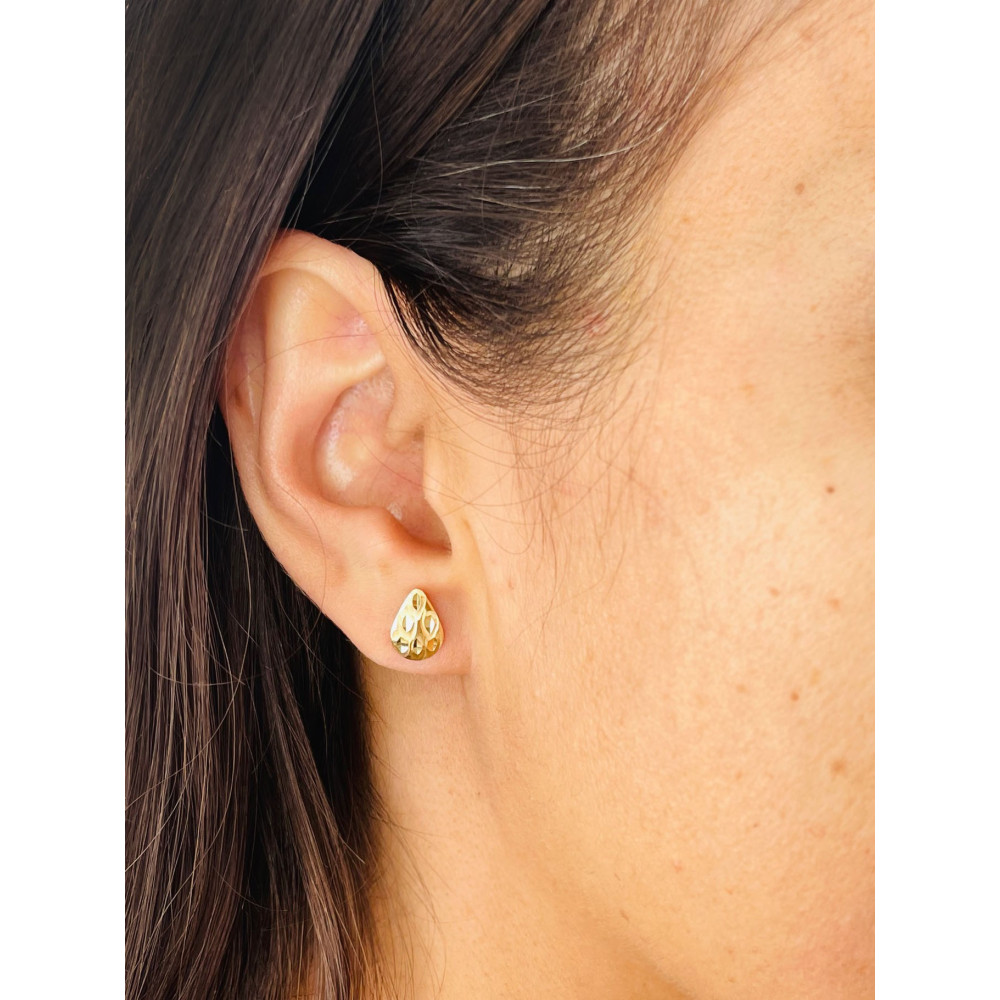 Gold Ohrringe Träne Ohrhänger Ohrstecker Ohrschmuck Gelbgold Gold 585er 14KT