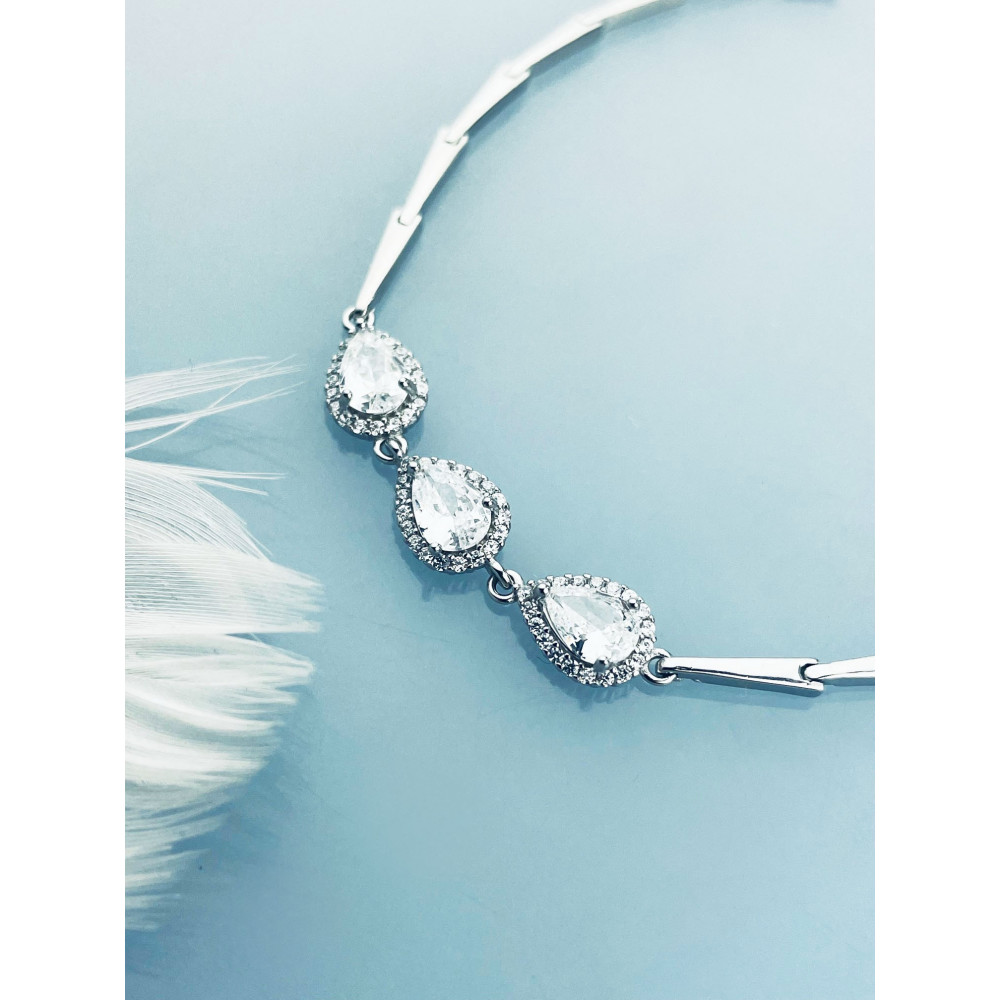 Armband 925 Silber mit Zirkonia