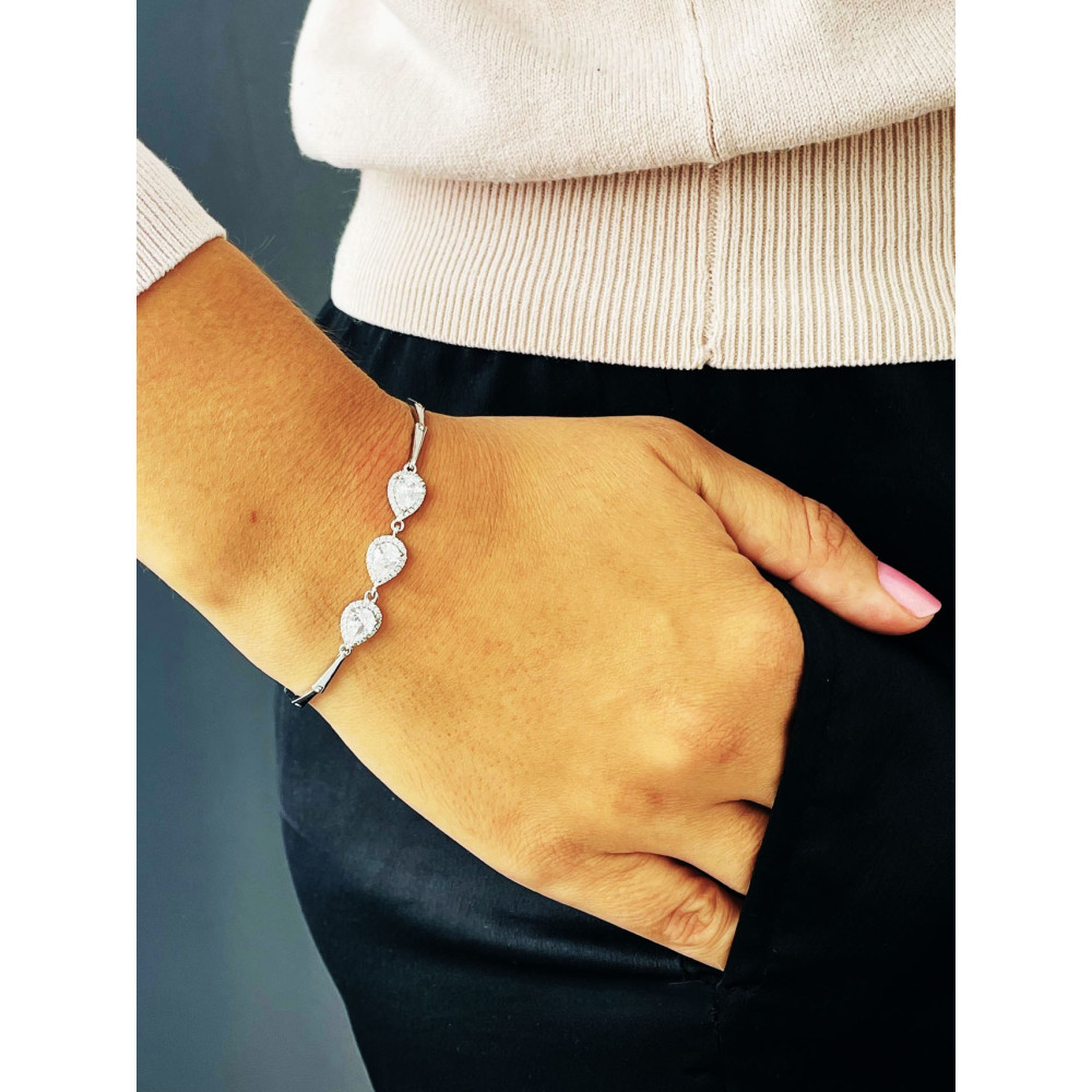 Armband 925 Silber mit Zirkonia