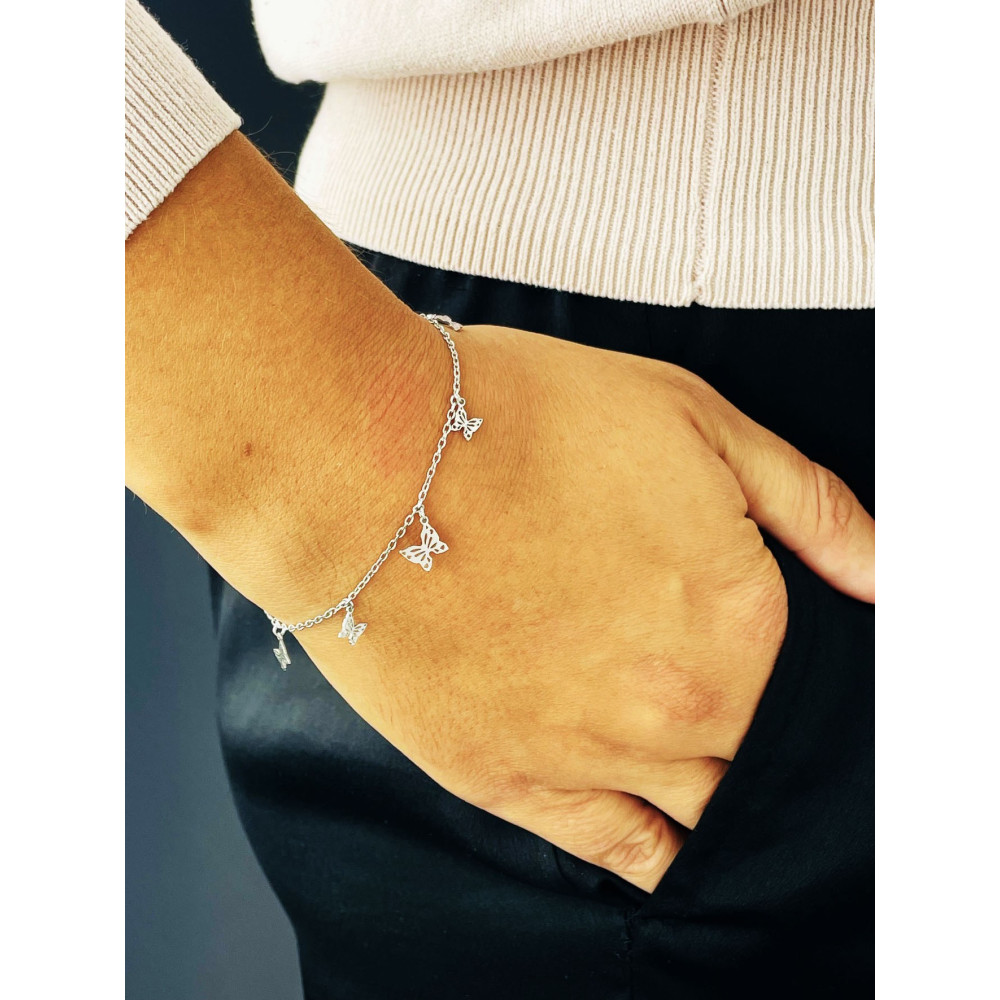 copy of Złota bransoletka celebrytka serce nieskończoność