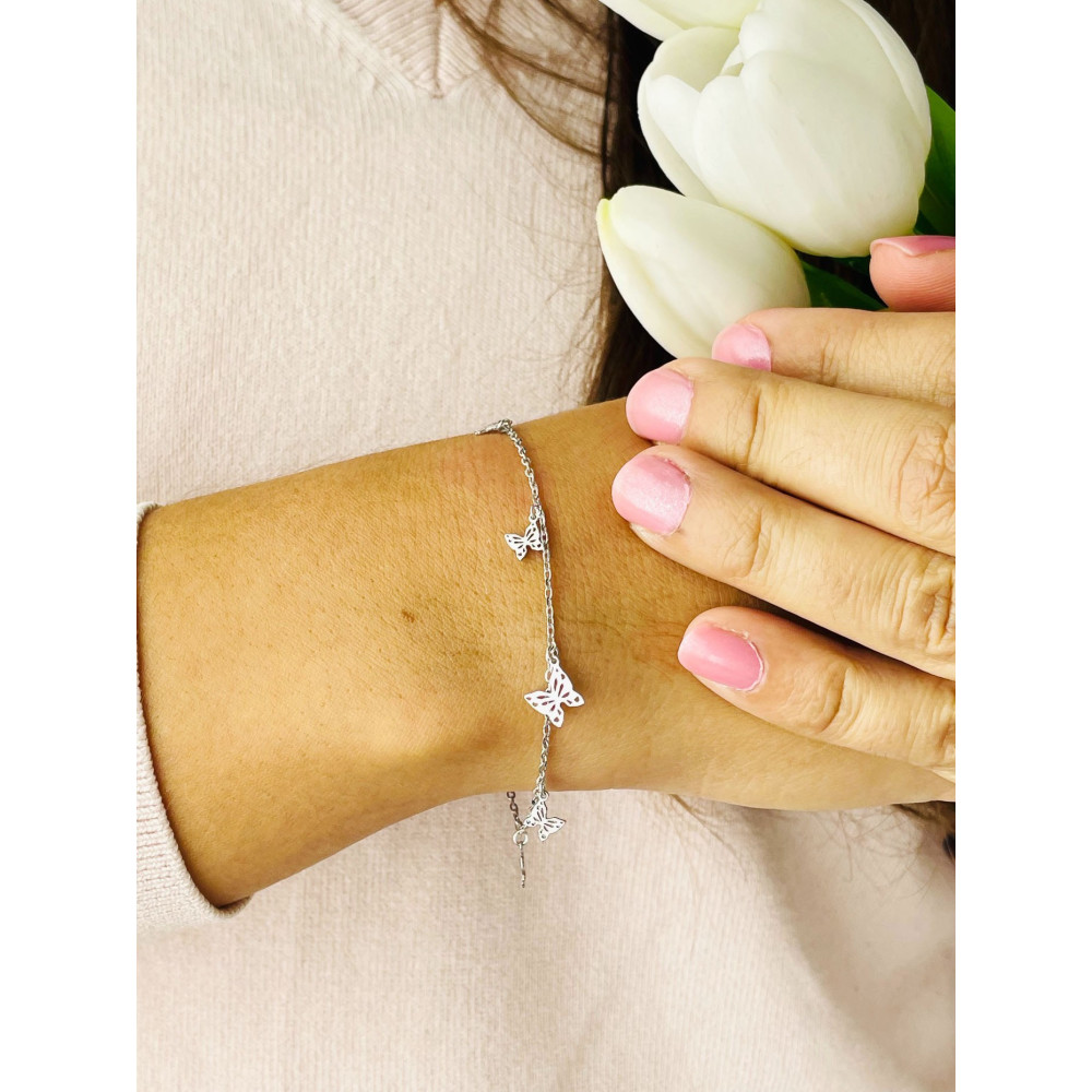 copy of Złota bransoletka celebrytka serce nieskończoność