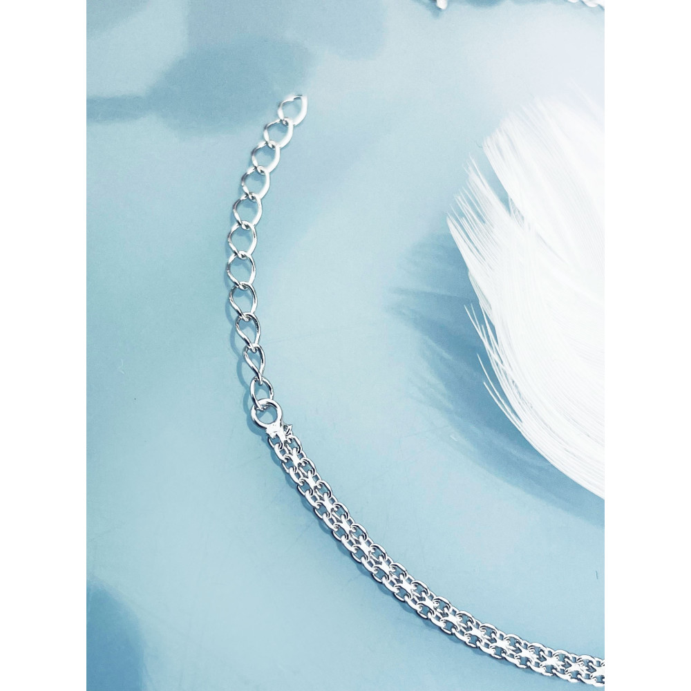 Infinity Herz 925 Silber Ankerkette Armband