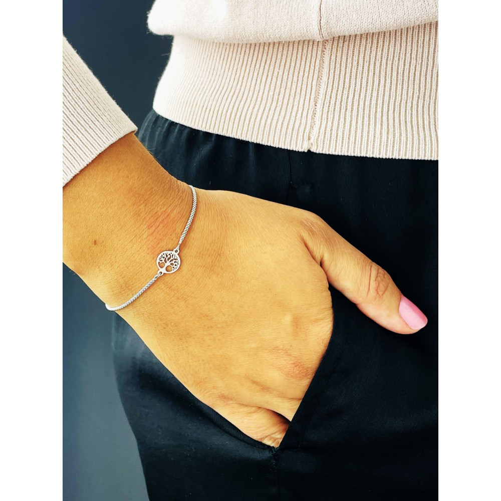 Baum Armband 925 Silber Damen Kinder