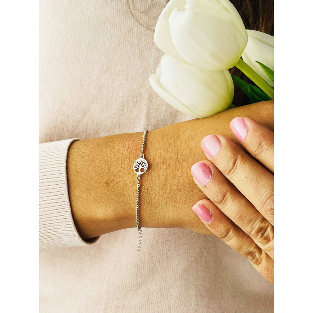 Baum Armband 925 Silber Damen Kinder