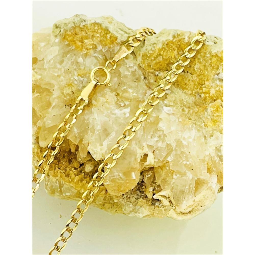 Goldkette Halskette Kette Panzerkette Colier Cuban Gelbgold