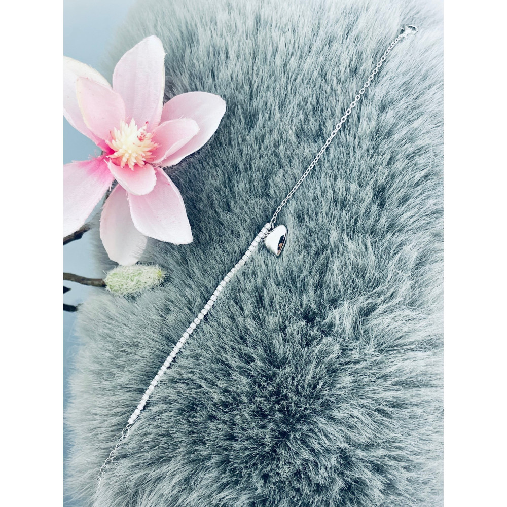 Złota bransoletka celebrytka serce nieskończoność