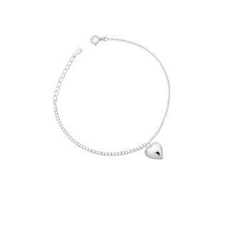 copy of Złota bransoletka celebrytka serce nieskończoność