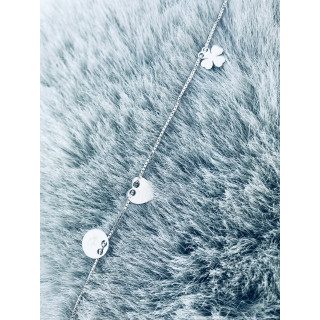 copy of Złota bransoletka celebrytka serce nieskończoność