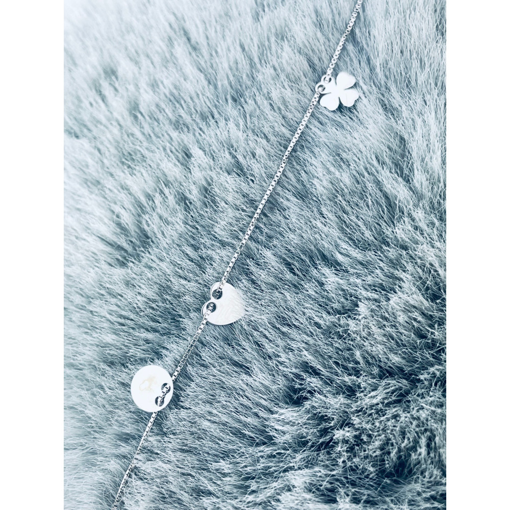 copy of Złota bransoletka celebrytka serce nieskończoność