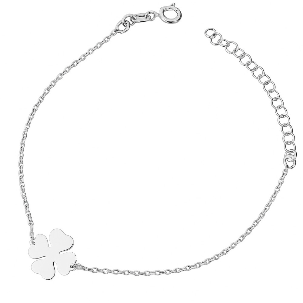 Kleeblatt Armband 925 Silber Damen Kinder