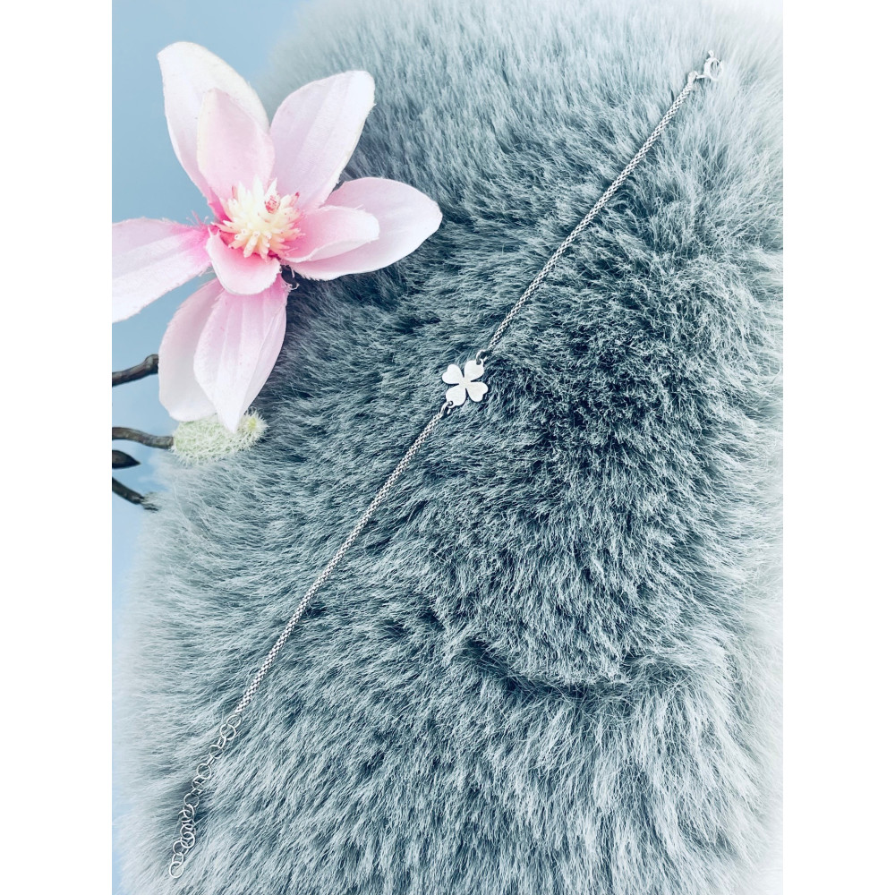 Kleeblatt Armband 925 Silber Damen Kinder