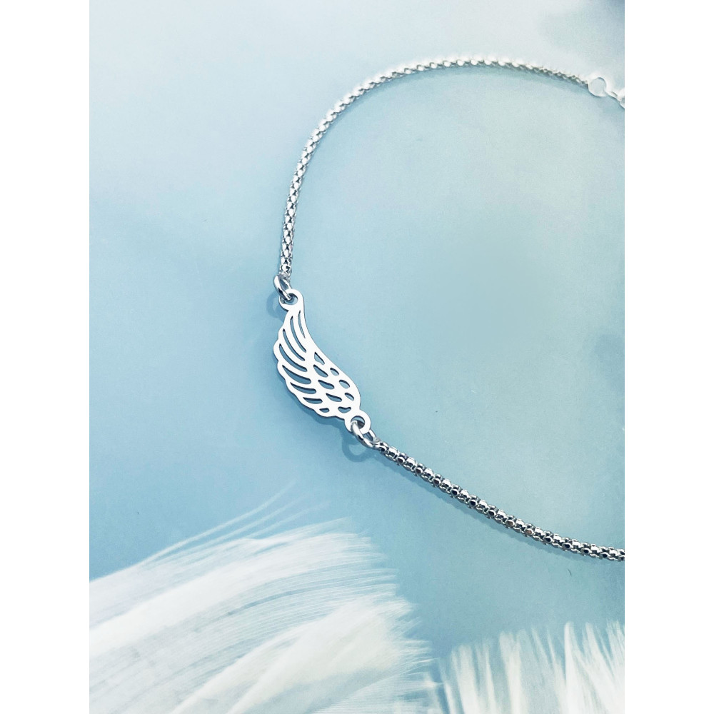 Flügel Armband 925 Silber Damen Kinder