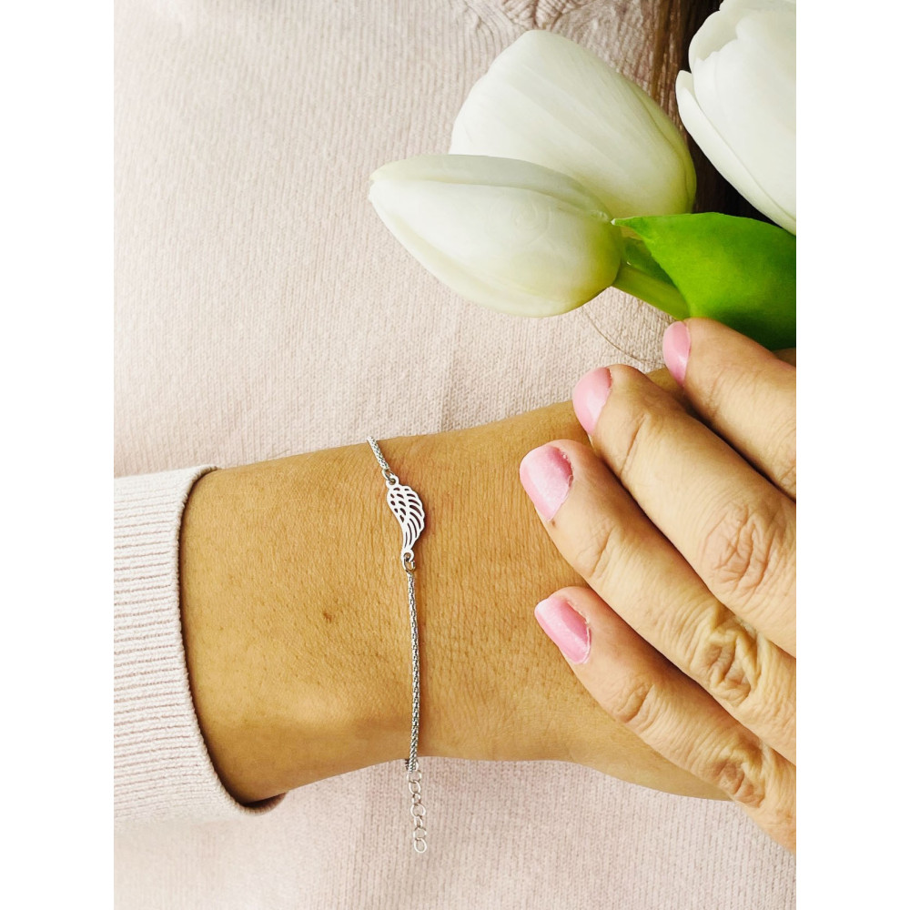 Flügel Armband 925 Silber Damen Kinder
