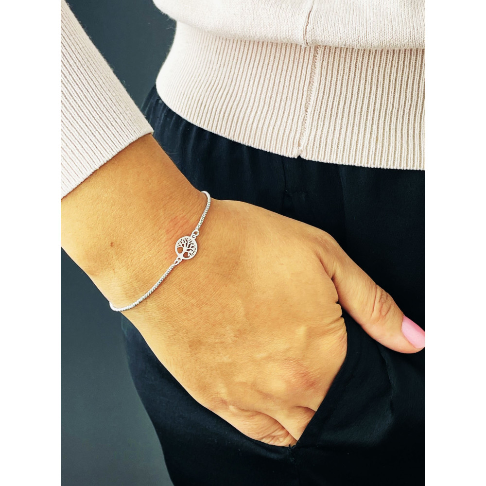 Baum Armband 925 Silber Damen Kinder