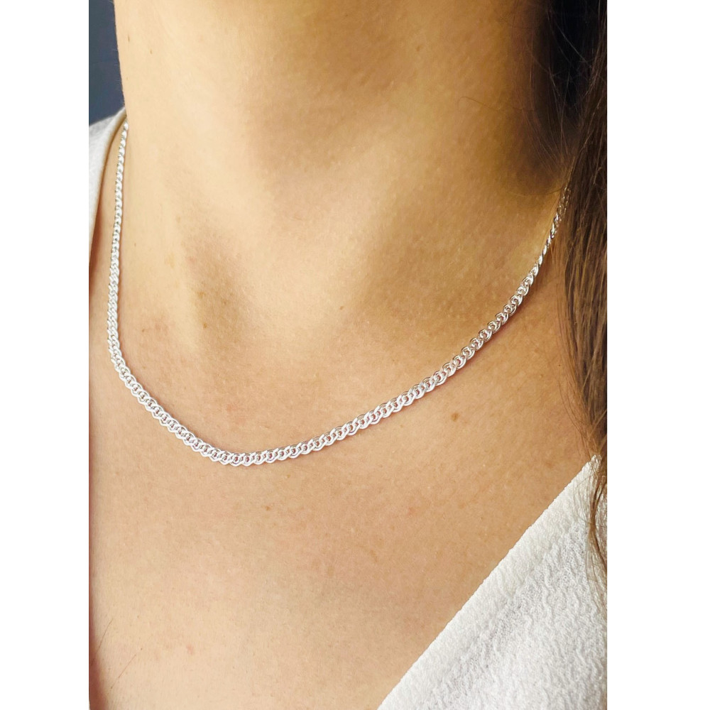 925 Silber Halskette Collier Mona Lisa