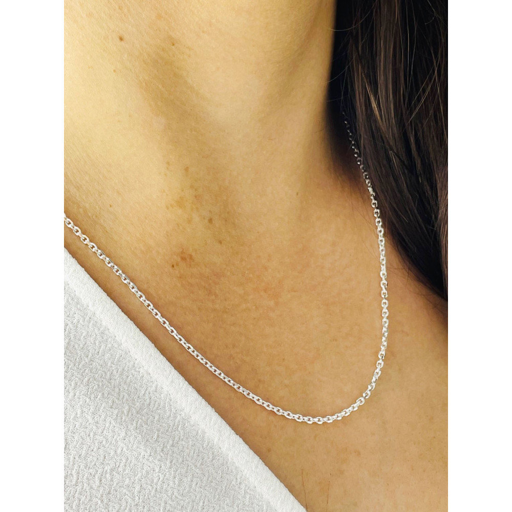 925 Silber Ankerkette Halskette Collier