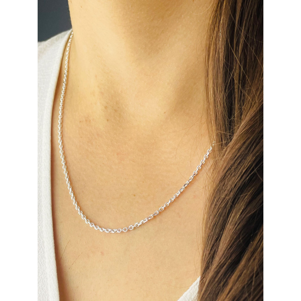 925 Silber Ankerkette Halskette Collier