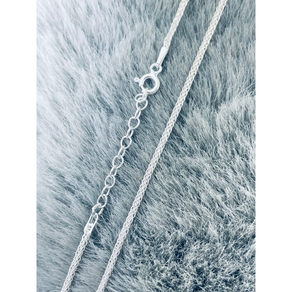 925 Silber Halskette Collier Spiga Weizen