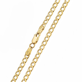 Goldkette Panzerkette Halskette Collier Cuban 585 Gelbgold