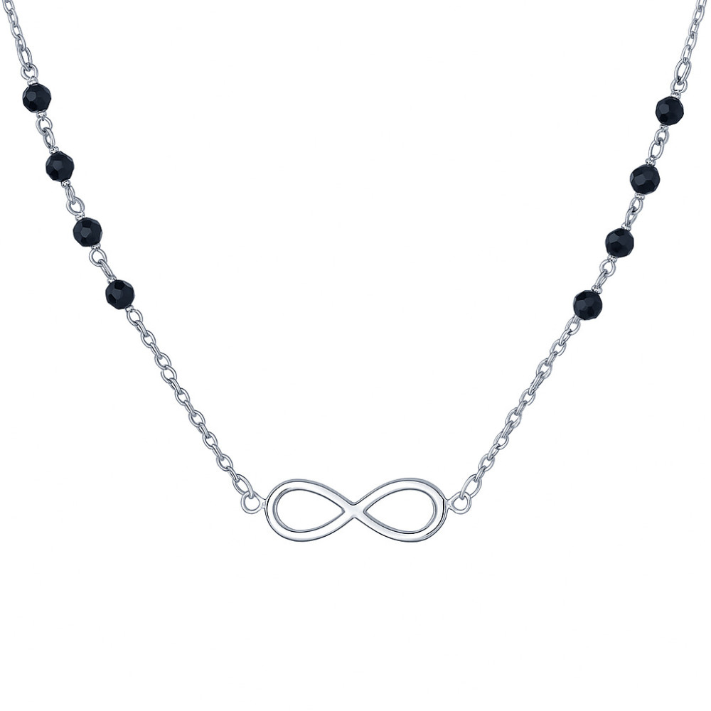 Infinity 925 Silber Halskette mit Spinel Halsband Damen