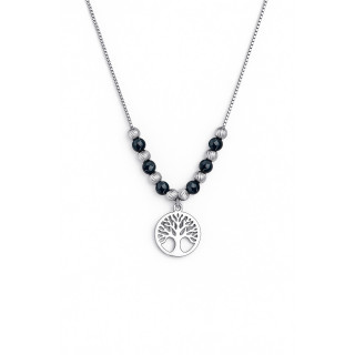 Baum 925 Silber Halskette mit Spinel Halsband Damen