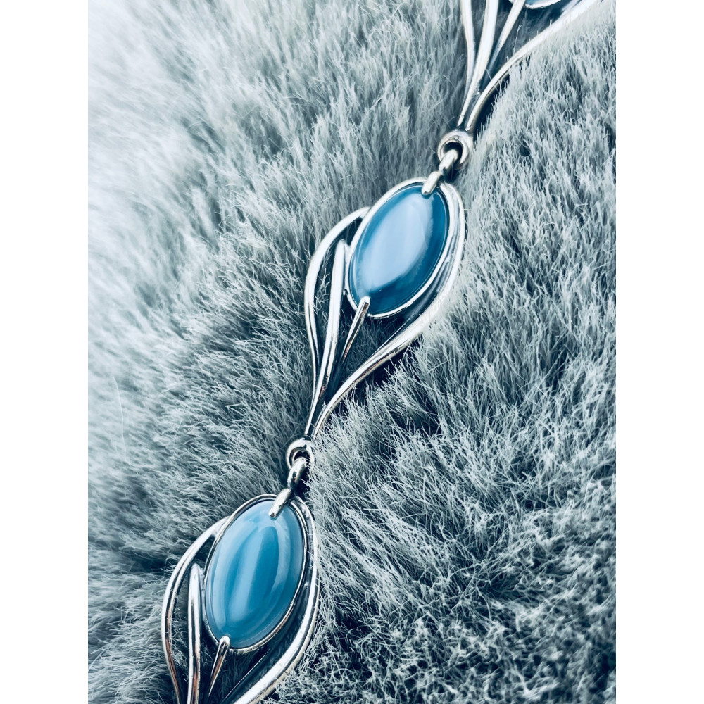 Silberarmband 925 mit Achat - elegantes Damen Armband im Designer-Look