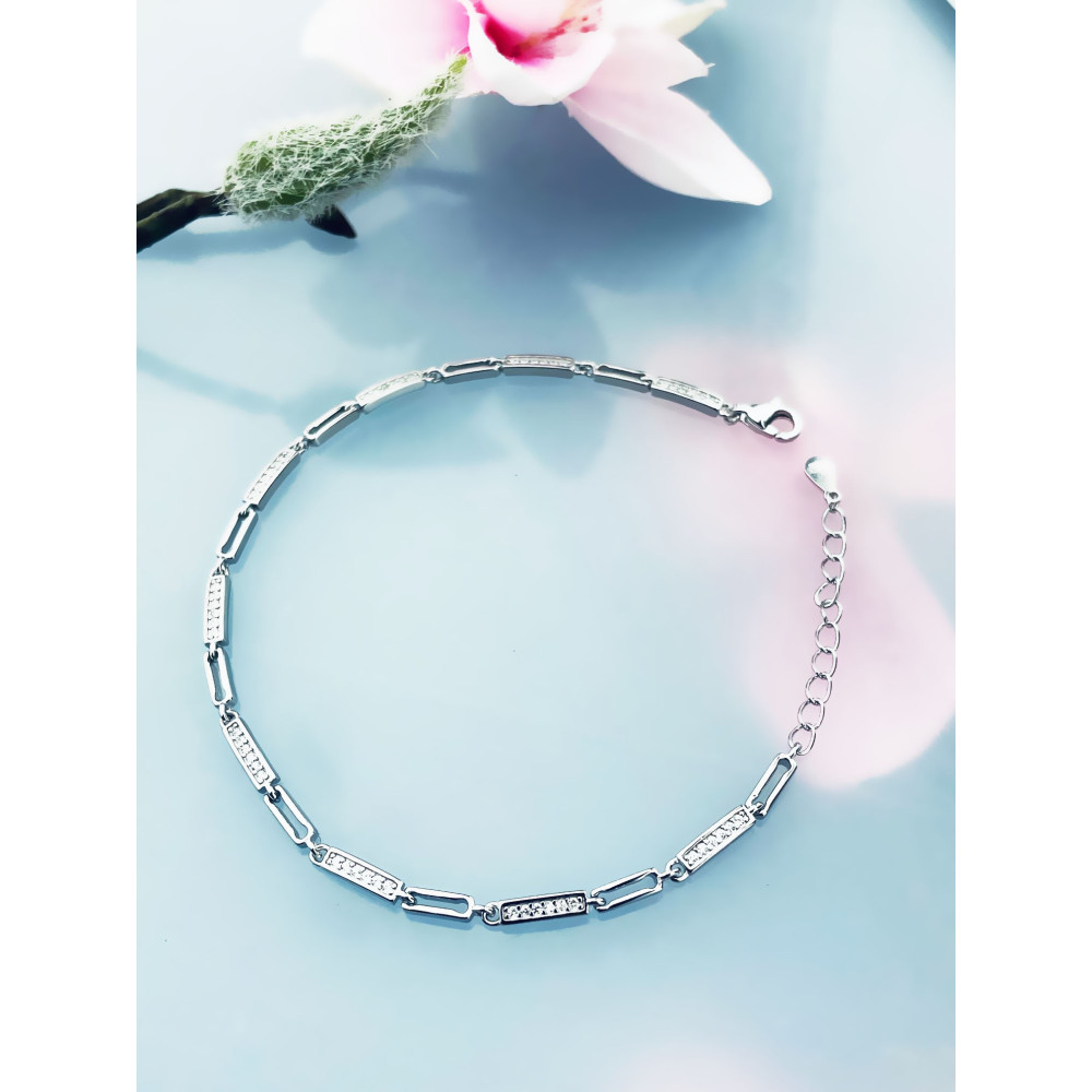 Silberarmband 925 für Frauen mit Zirkonia