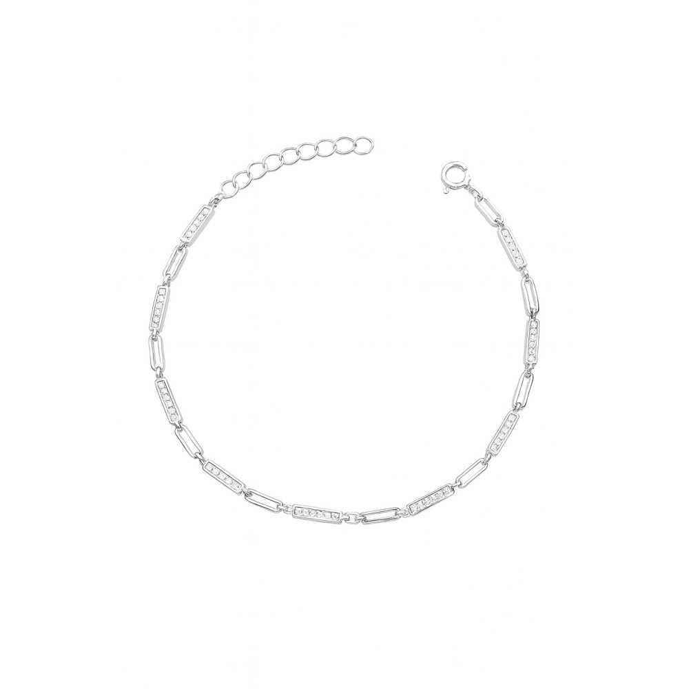 Silberarmband 925 für Frauen mit Zirkonia
