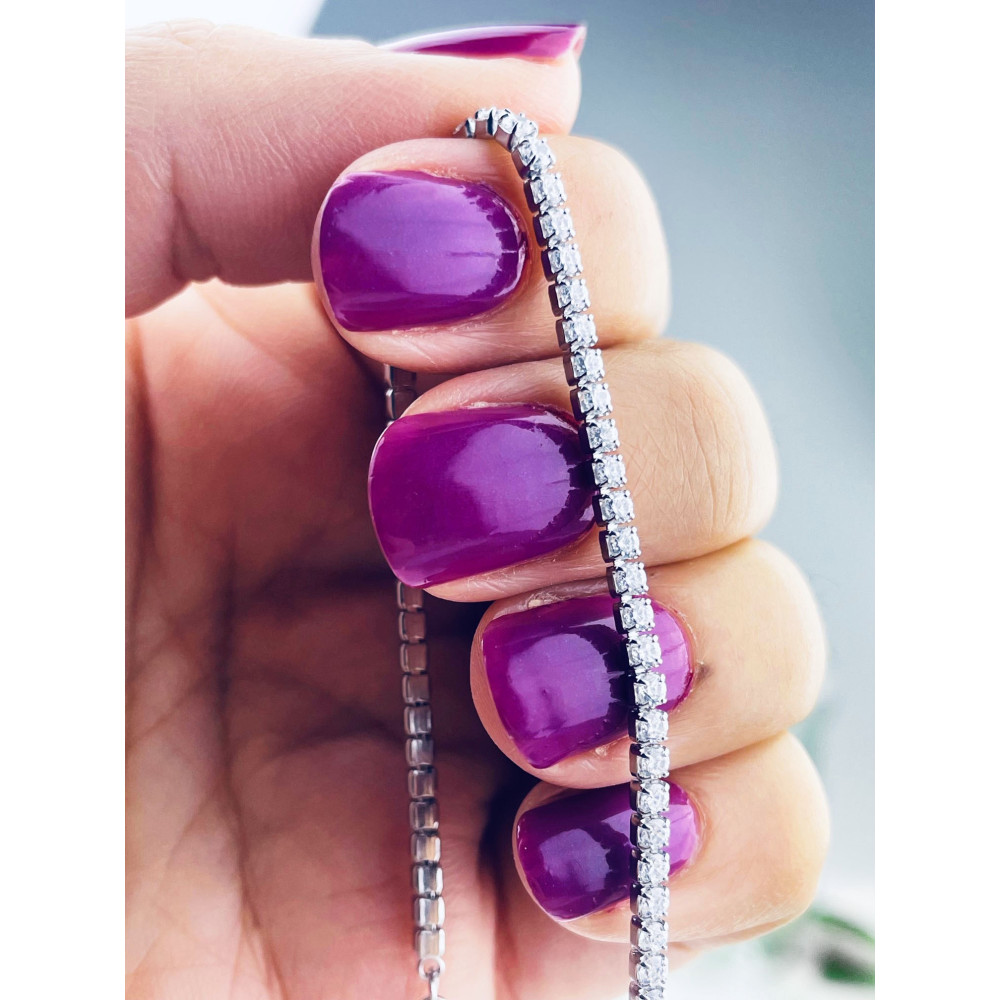 Silberarmband 925 für Frauen mit Zirkonia