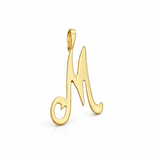 Anhänger Buchstabe M Kettenanhänger Gold Goldanhänger