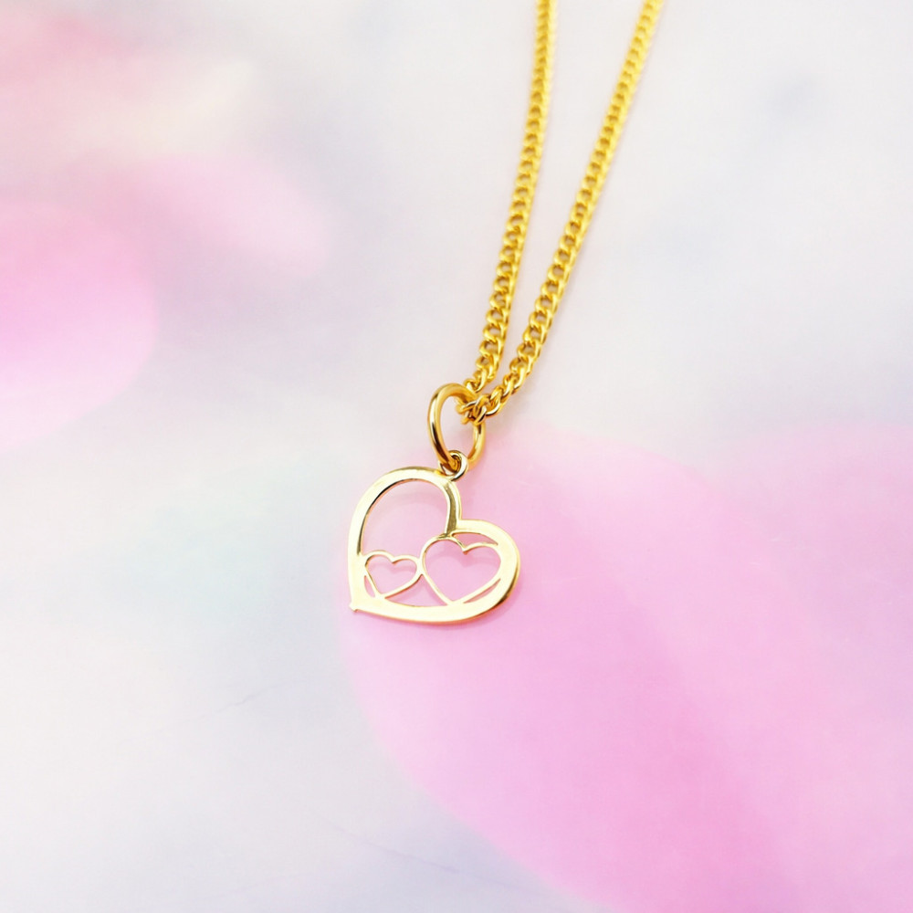 Anhänger Kettenanhänger Gelbgold Goldanhänger Herz 585er 14KT