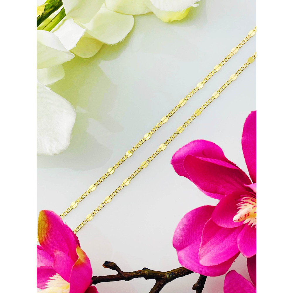 Goldkette Halskett Figaro Panzer Kette Collier