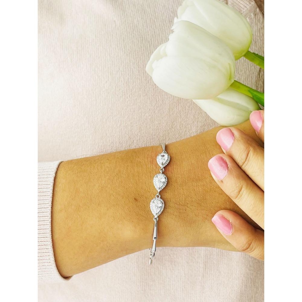 Armband 925 Silber mit Zirkonia