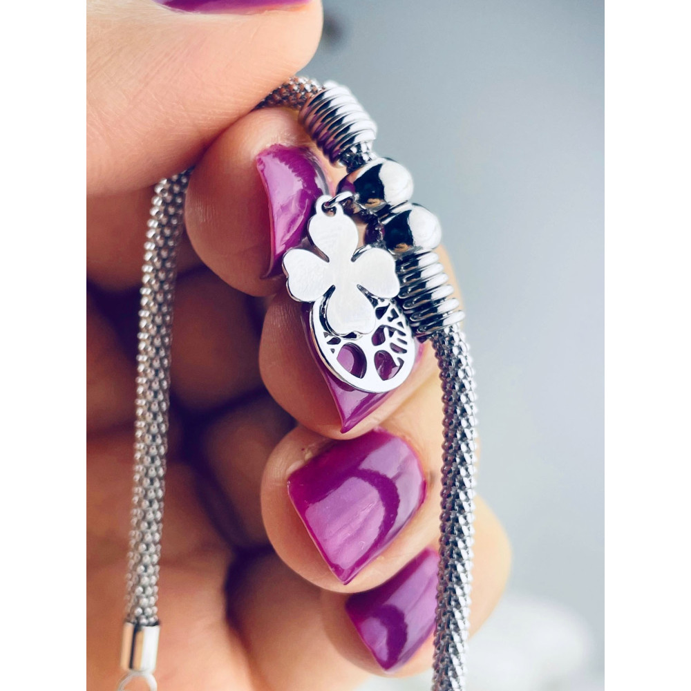 Złota bransoletka celebrytka serce nieskończoność