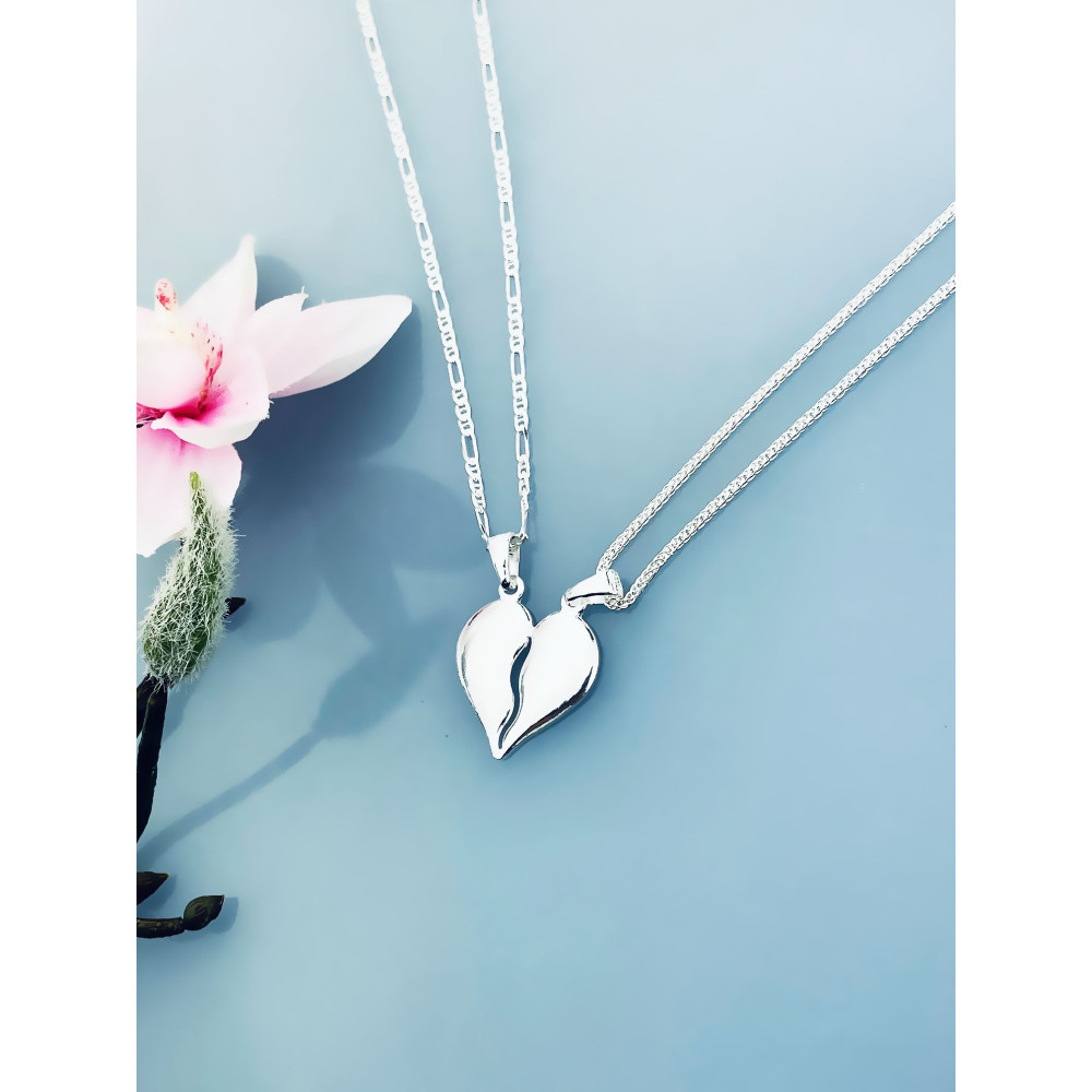 925 Silber Damen Medaillon Anhänger Herz