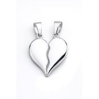 925 Silber Damen Medaillon Anhänger Herz