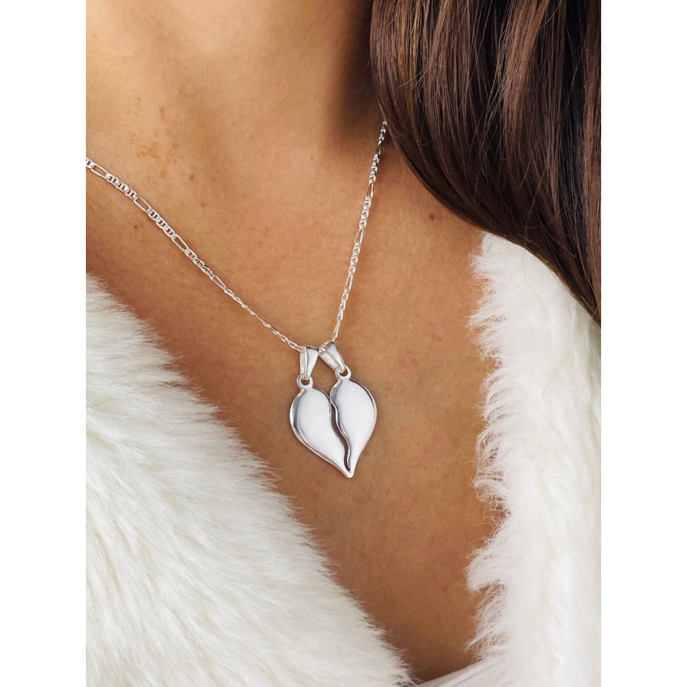 925 Silber Damen Medaillon Anhänger Herz