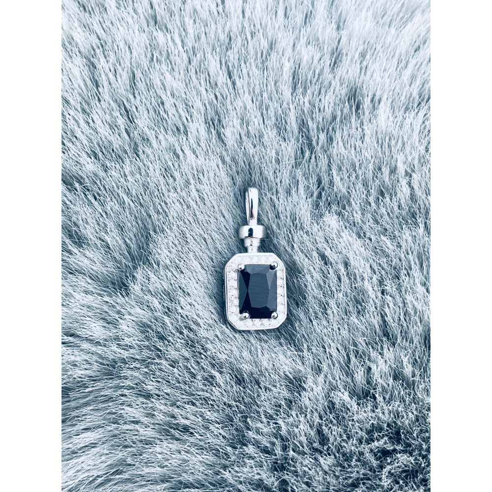 925 Silber Damen Medaillon Anhänger mit Zirkonia