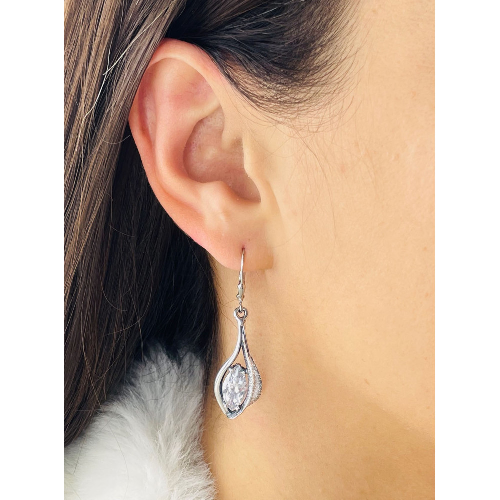 925 Silber Ohrringe mit Zirkonia