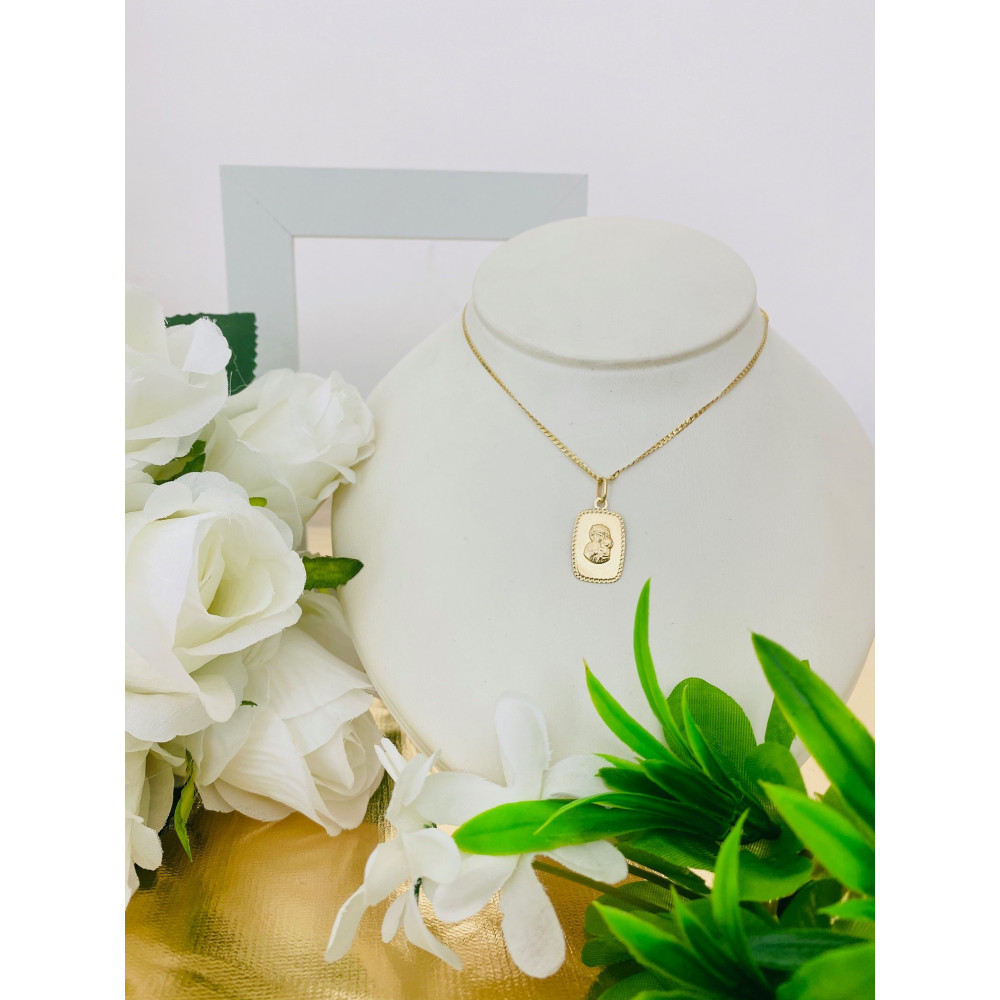 Złoty Medalik Zawieszka Matka Boska Częstochowska