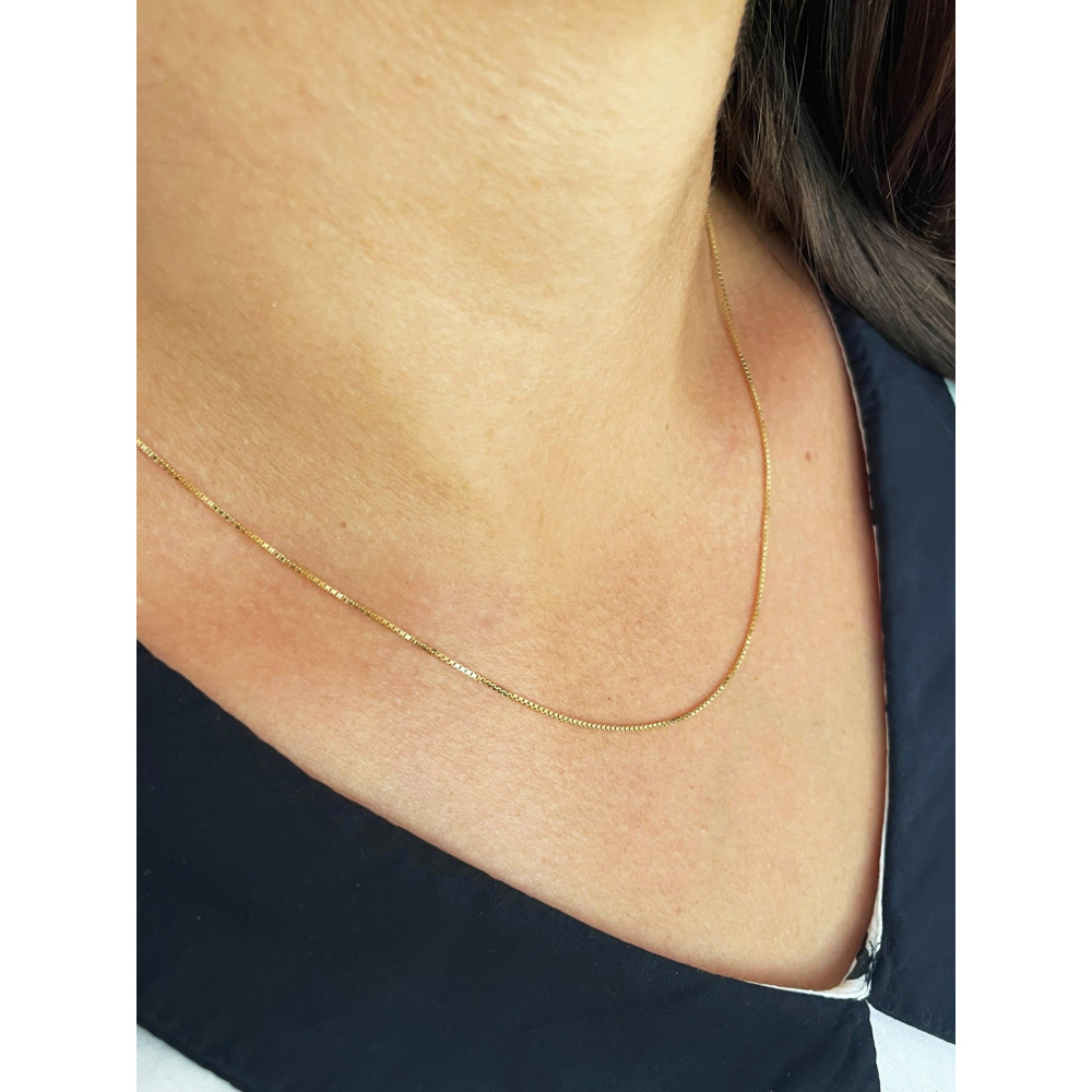 copy of Goldkette Panzerkette Halskette Collier Echt 585 Gold