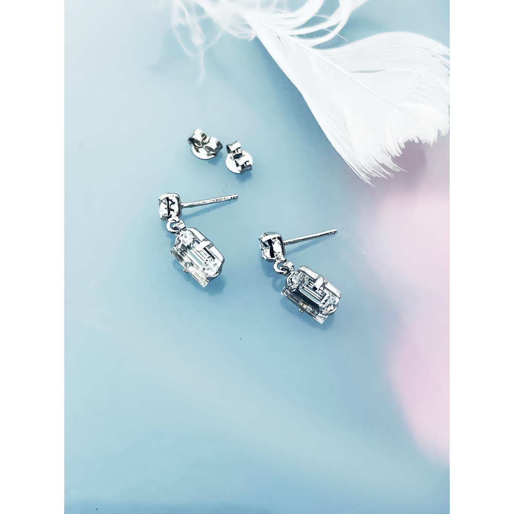 925 Silber Ohrringe Swarovski Elements